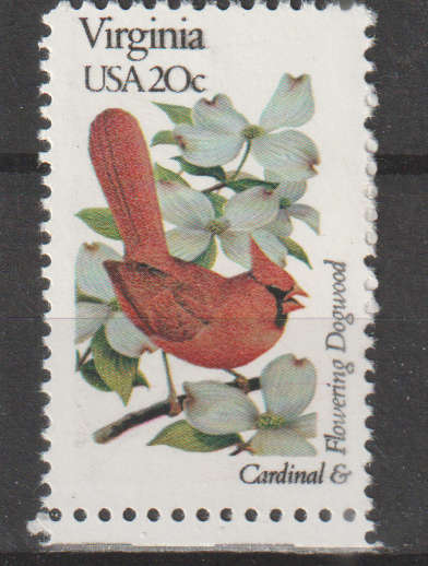 THEMATIC BIRDS USA MINT NO GUM SG 1975