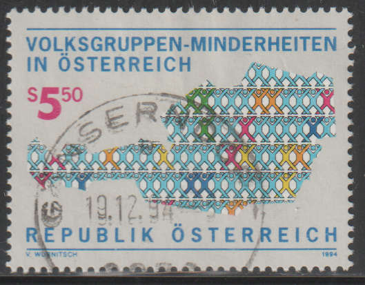 AUSTRIA 1994 Austria's Ethnic Minority Groups UNH SG 2381