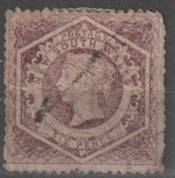 NEW SOUTH WALES 1854 -1855 Queen Victoria ULH SG 96