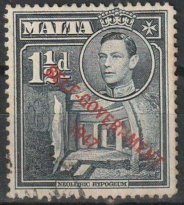 MALTA 1948 King George VI and Local Motifs Overprinted "SELF-GOVERNMENT - 1947" ULH SG 237