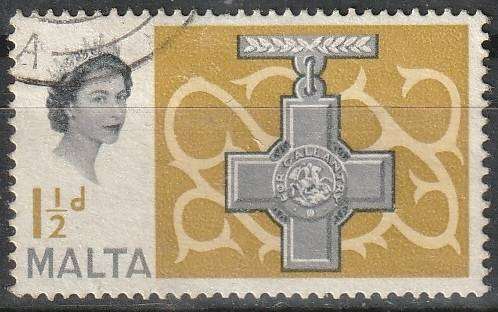 MALTA 1961 The 19th Anniversary of the Georges Cross ULH SG 304