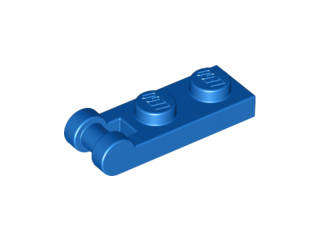 USED LEGO Plate, Modified 1 x 2 with Bar Handle on End BLUE