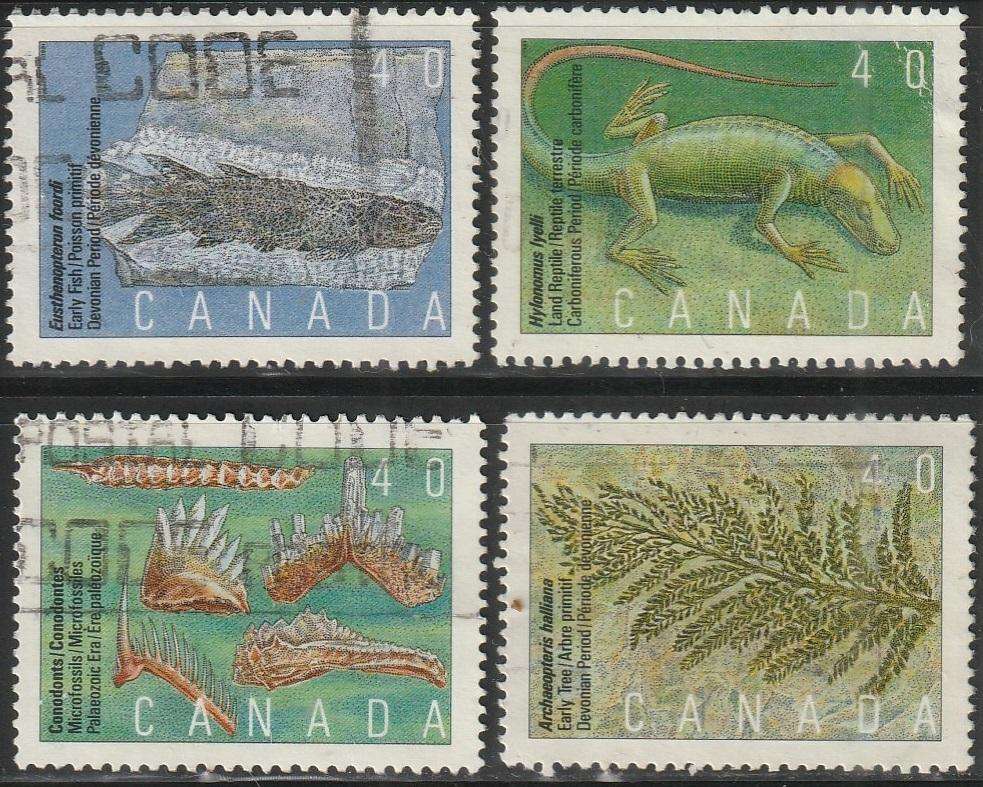 CANADA 1991 Prehistoric Canada - Primitive Vertebrates ULH SG 1417-20
