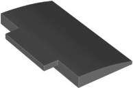 LEGO USED Slope, Curved 5 x 8 x 2/3 DARK BLUEISH GRAY