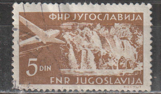 YUGOSLAVIA 1951 Airplanes and Landscapes ULH SG 677A