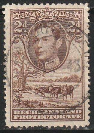 BECHUANALAND 1938 -1944 King George VI and Landscape ULH SG 121