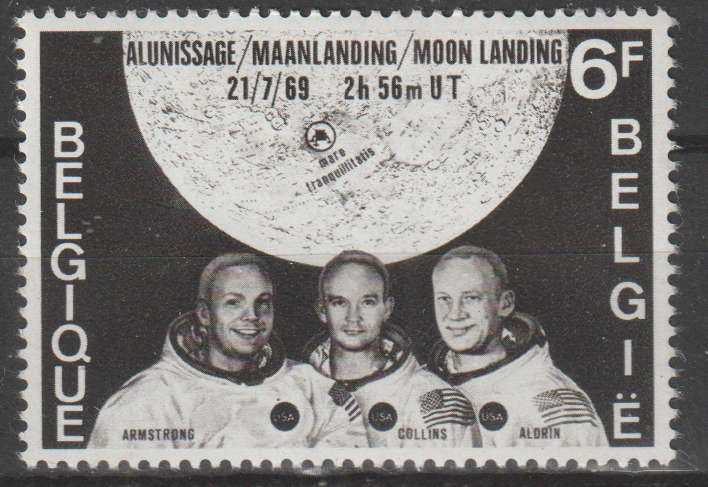 BELGIUM 1969 Moon Landing UMM SG 2128