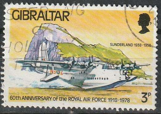 GIBRALTAR 1978 The 60th Anniversary of the Royal Air Force ULH SG 407