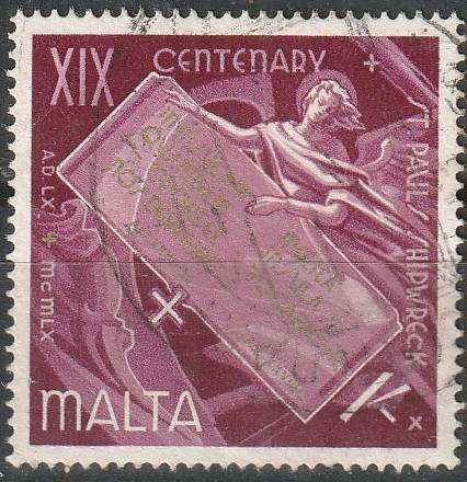 MALTA 1960 The 1900th Anniversary of St. Paulus Shipwreck ULH SG 299