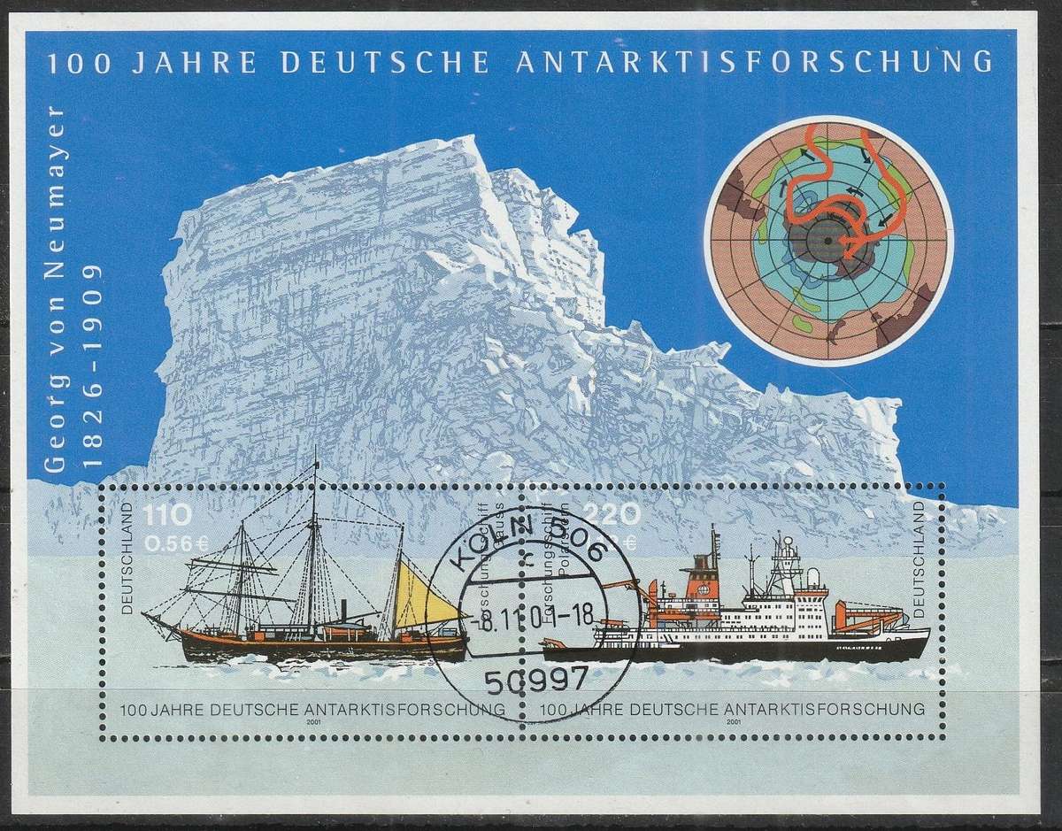 GERMANY 2001 The 100th Anniversary of the German Artic Research  CTO SG MS3084