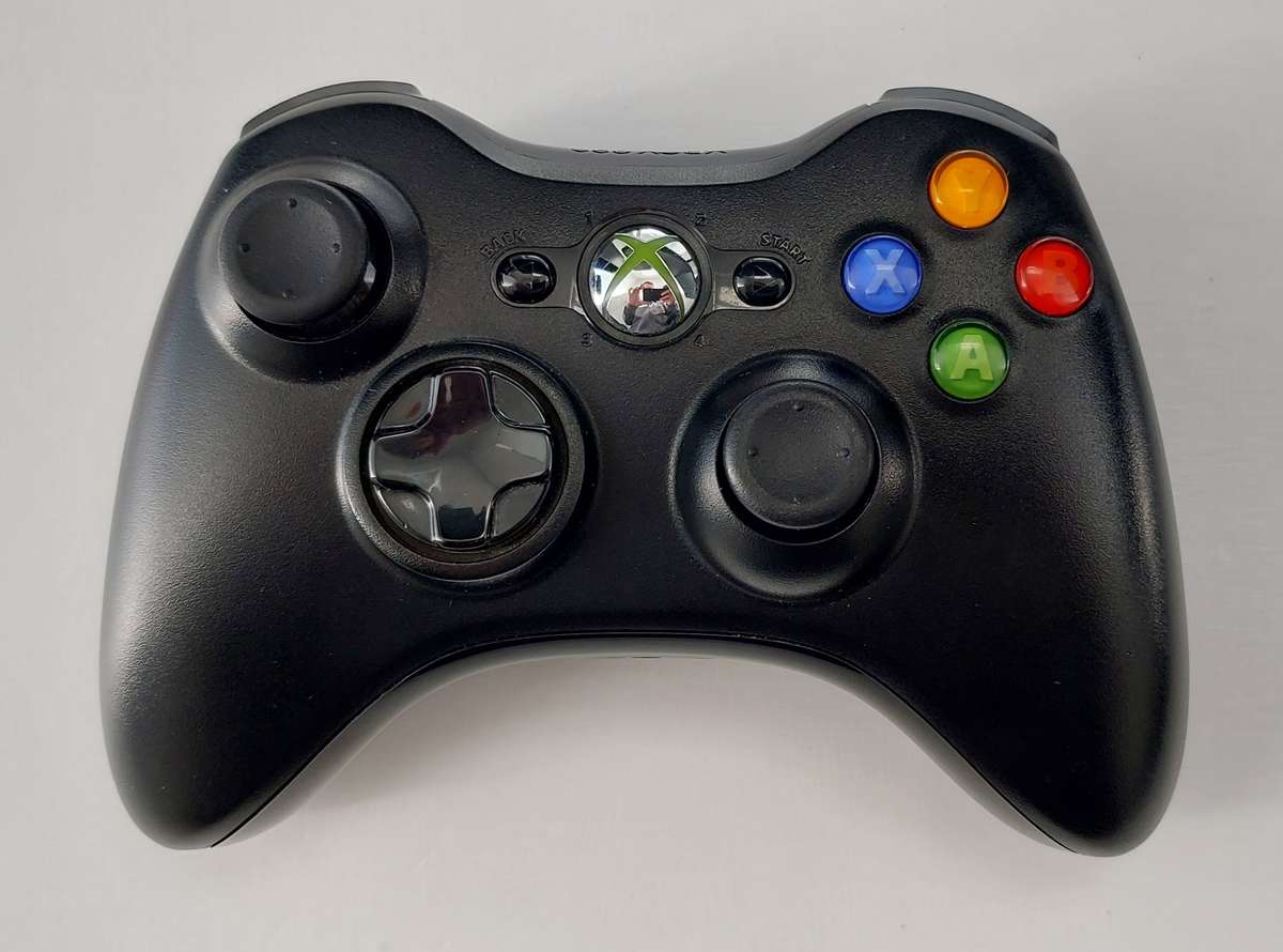 Genuine Official Xbox 360 Wireless Controller with Generic PC Receiver