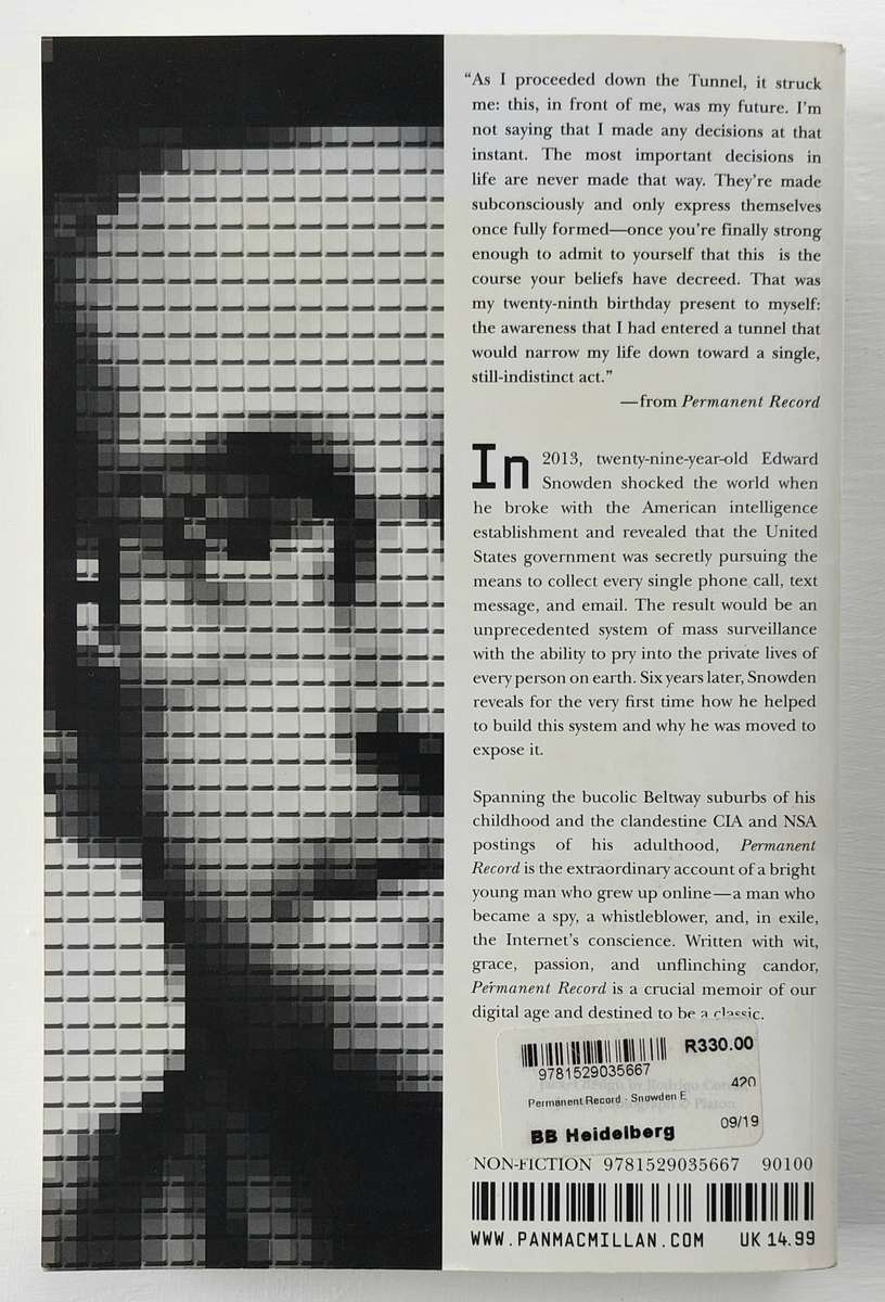Permanent Record - Edward Snowden (Paperback)