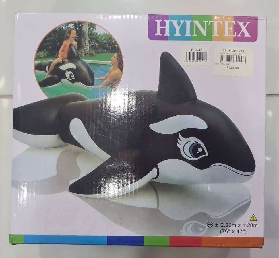 Inflatable Floating Orca Pool Toy