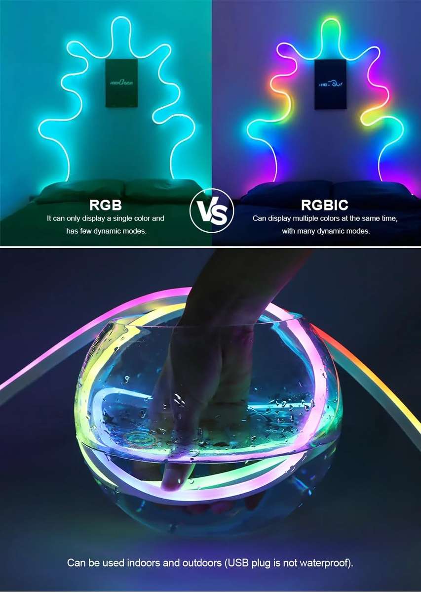 5M USB RGB Neon Flex Strip