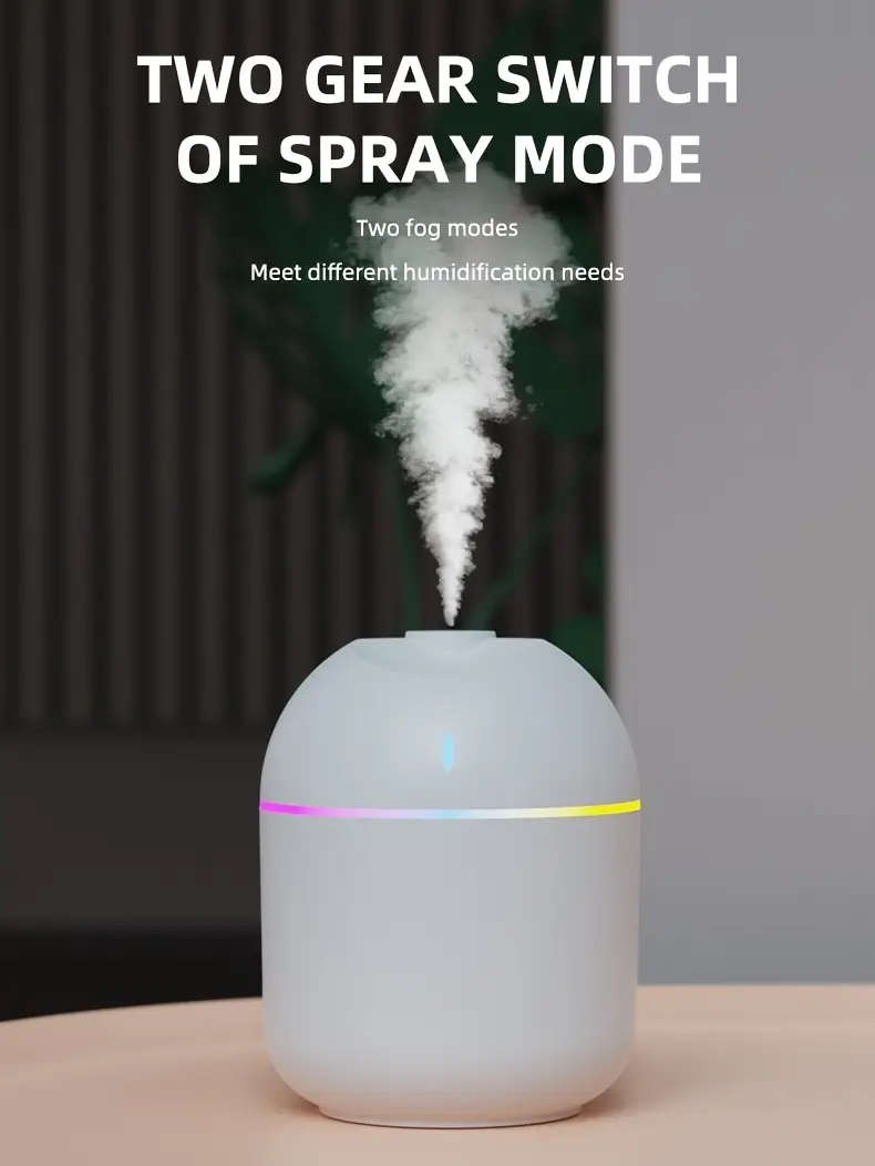 7 COLOUR MINI HUMIDIFIER - 270ML