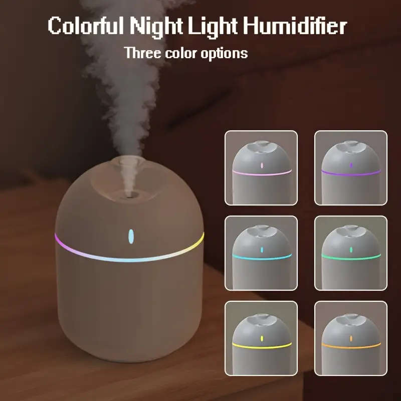 7 COLOUR MINI HUMIDIFIER - 270ML