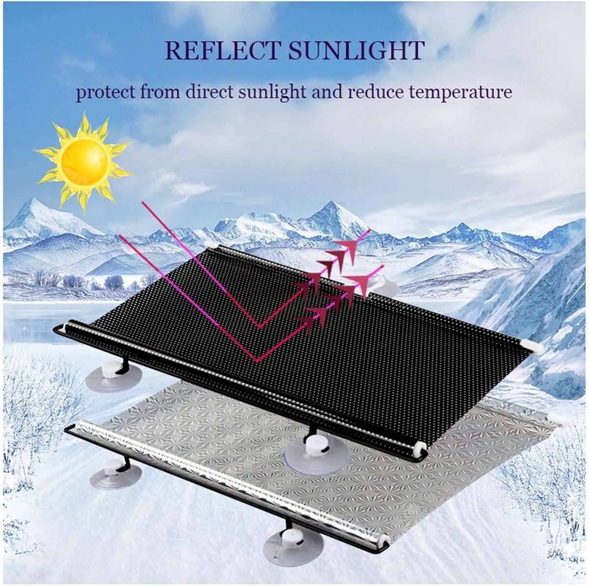 Portable Retractable Window Shade/Blind