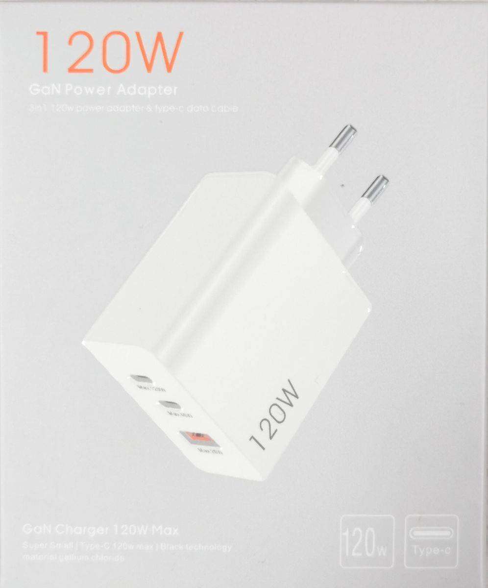 120W USB A + 2(USB C)Plug Adaptor