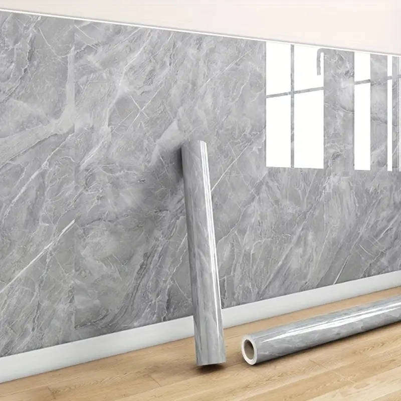 3m x 1.2m Marble Wallpaper(Stone Grey)2.5mm thick