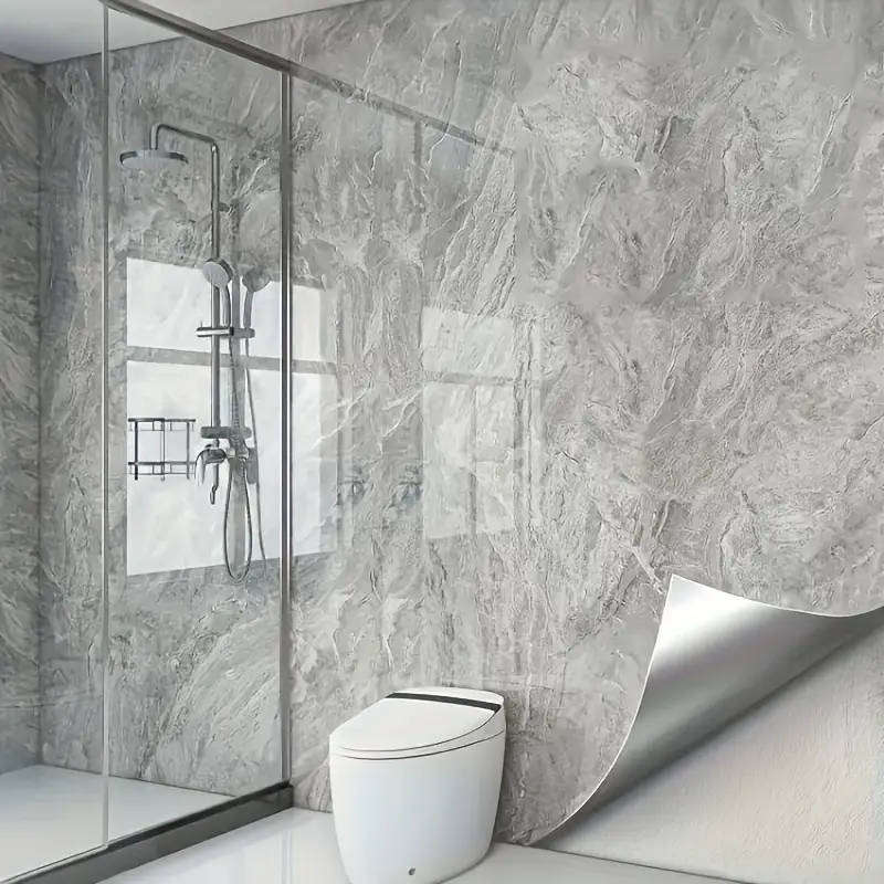 3m x 1.2m Marble Wallpaper(Stone Grey)2.5mm thick