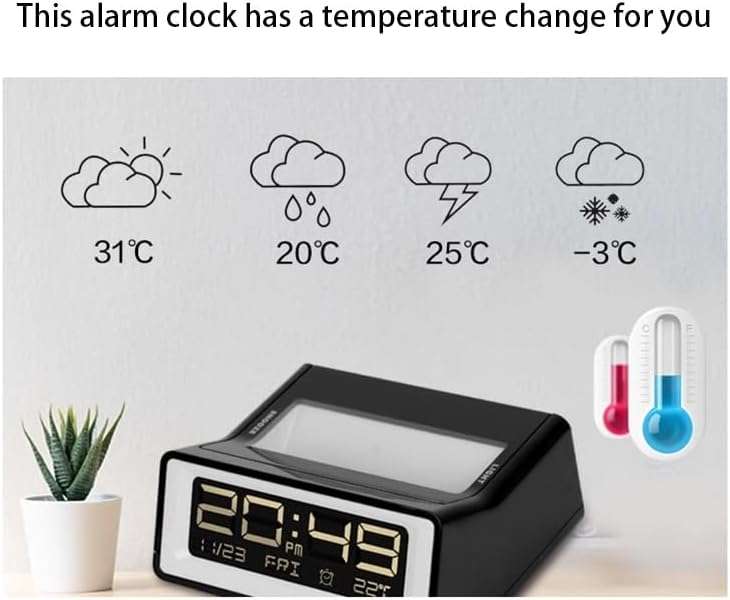 Mini Night Light Digital Clock