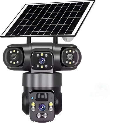 V380 Triple Lens Solar PTZ Camera