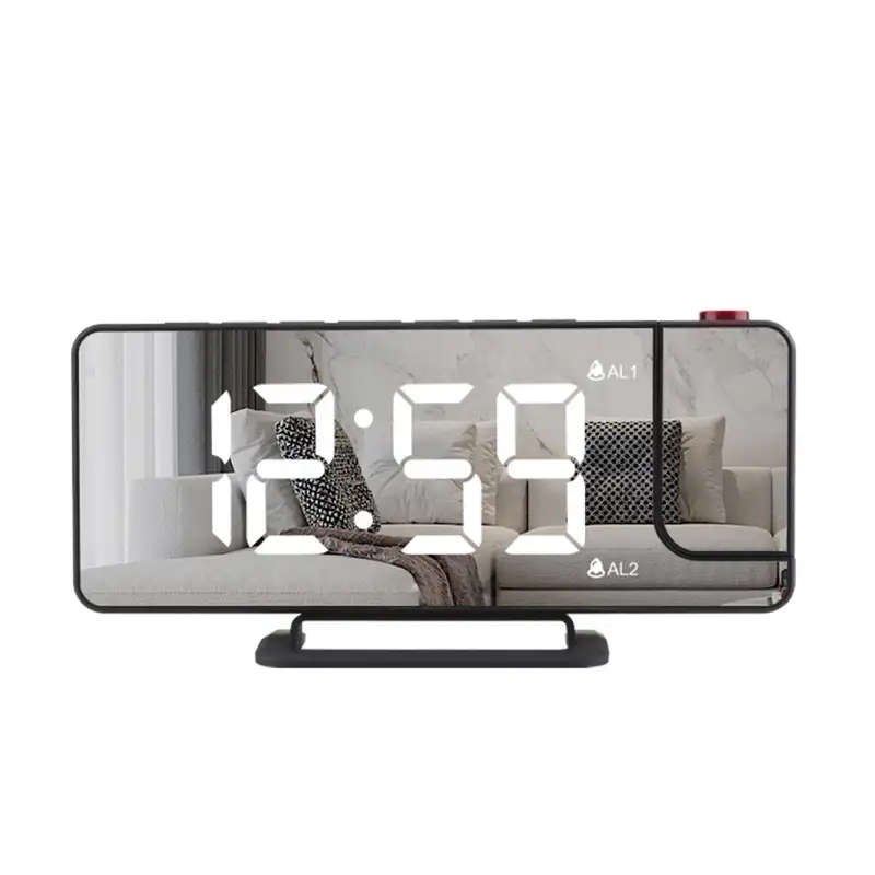 180* Mirror Projection Led Clock