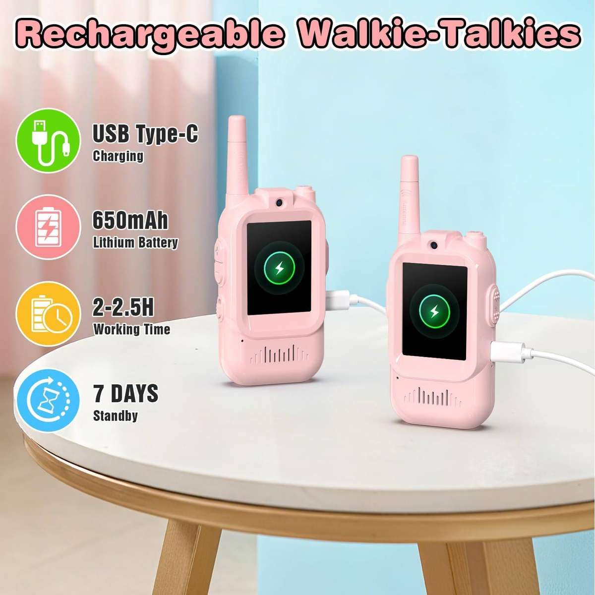 Childrens Video Walkie Talkie Set