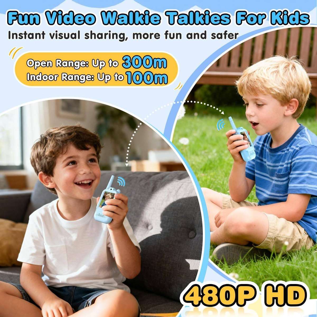 Childrens Video Walkie Talkie Set