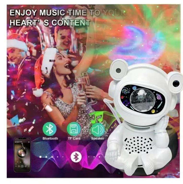 Sitting Astronaut Projection Bluetooth Speaker Light