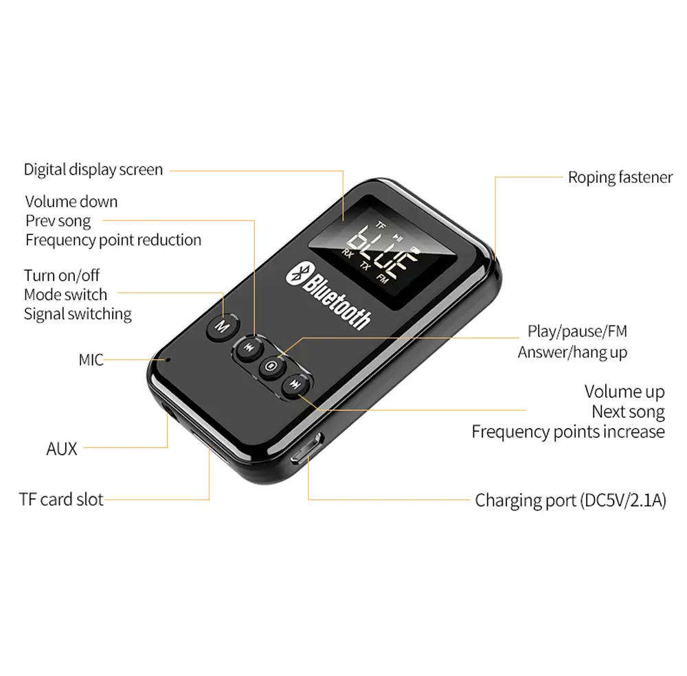 Bluetooth 5.0 Wireless Receiver/Transmitter Adaptor