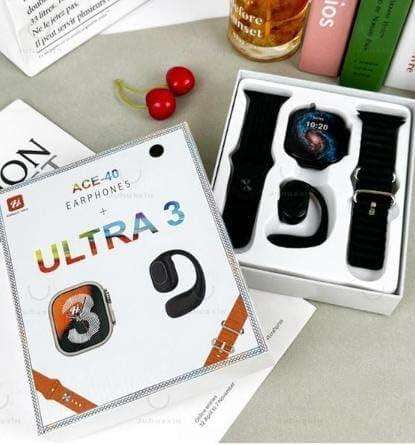 Ultra 3 Smart Watch and Earpod Combo