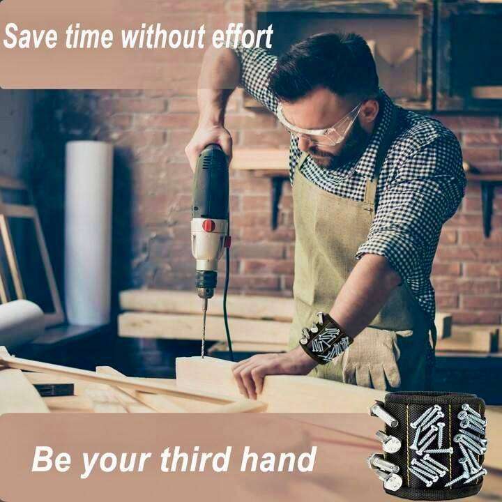 Magnetic Wrist Band For Tools