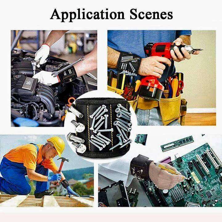 Magnetic Wrist Band For Tools