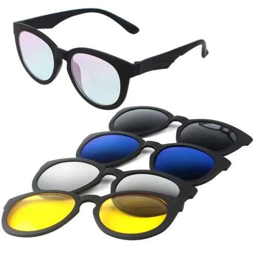 Magic Vision Glasses Interchangeable Clip-on 5PK Lens
