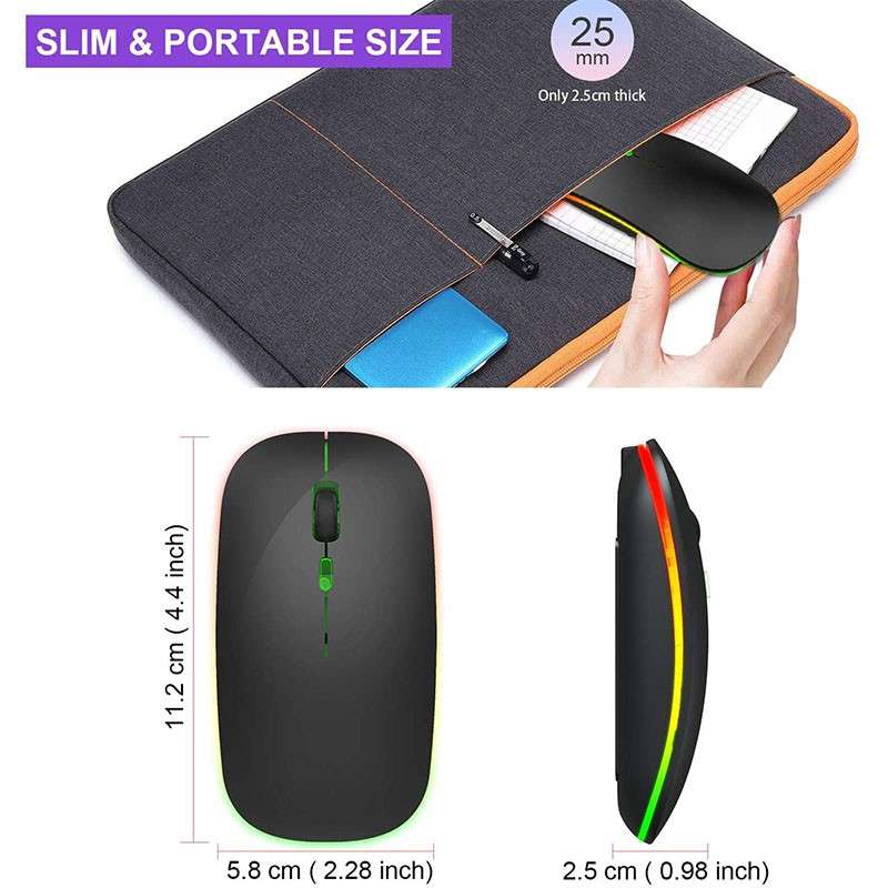 Noiseless Wireless Rechargeable Mouse