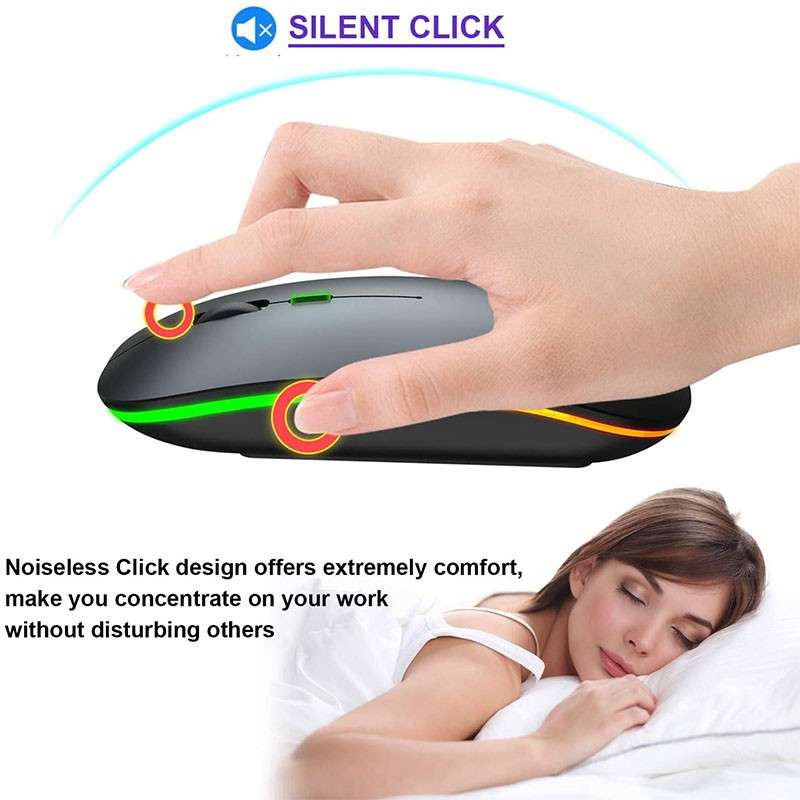 Noiseless Wireless Rechargeable Mouse
