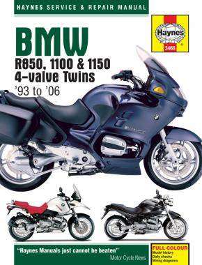 BMW R850, 1100 & 1150 4-Valve Twins Repair Manual 1993-2006 (Haynes 3466)