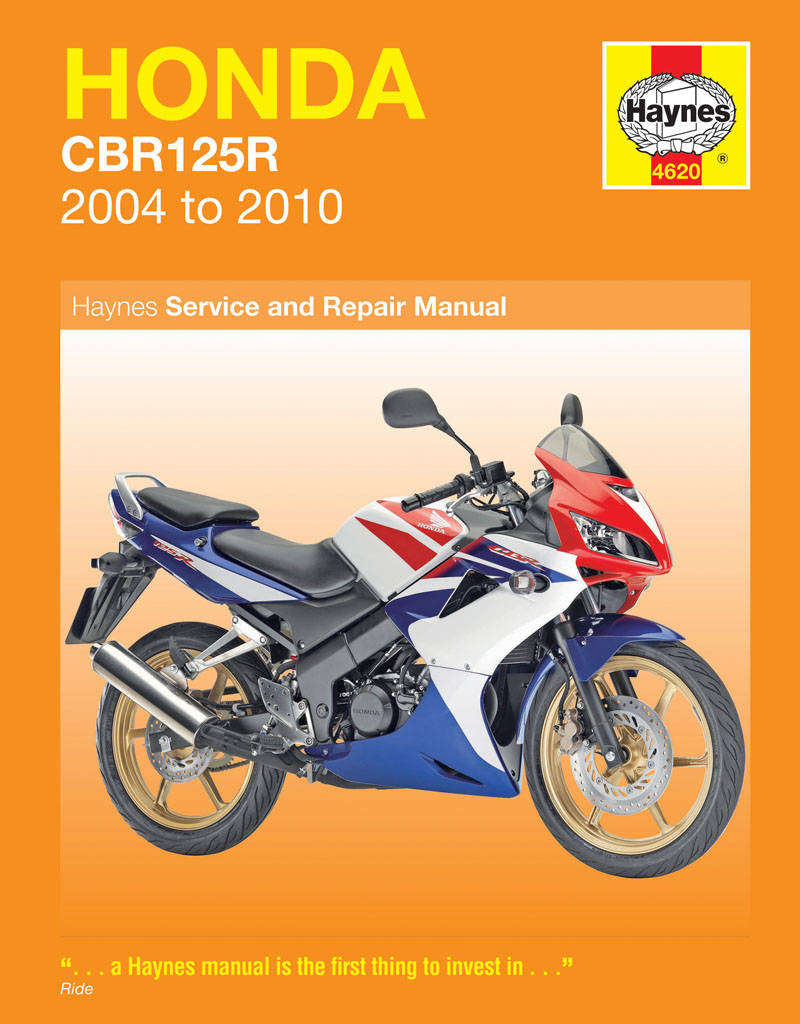 Honda CBR125R Repair Manual 2004-2010 (Haynes 4620)