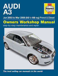Audi A3 Repair Manual 2003-2008 (Haynes 4884)