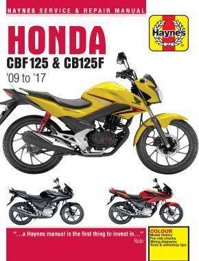 Honda CBF125 & CB125F Repair Manual 2009-2017 (Haynes 5540)