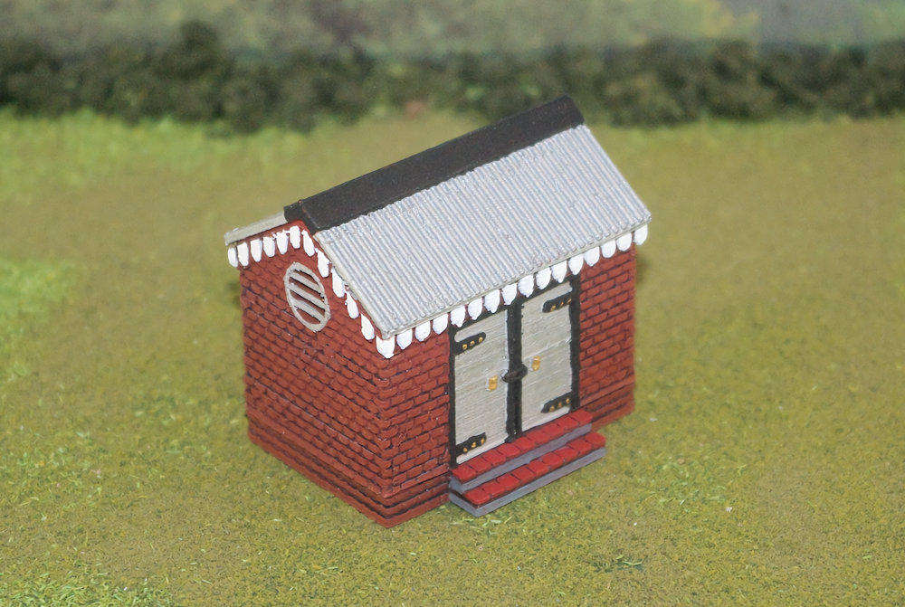 1:35 Scale - Storage Shed - Brick - Brick Base