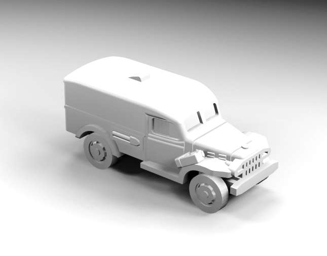 1:160 Scale - Dodge WC 54 Ambulance
