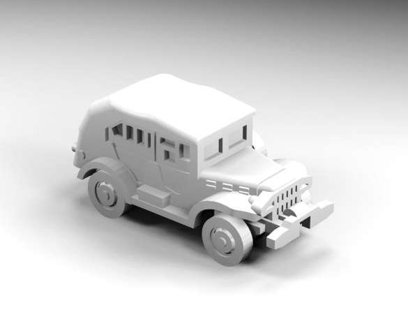 1:160 Scale - Dodge WC57 - Closed