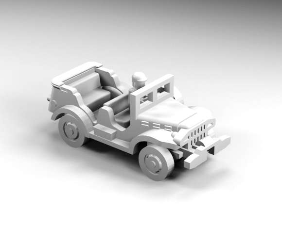 1:144 Scale - Dodge WC57 - Open