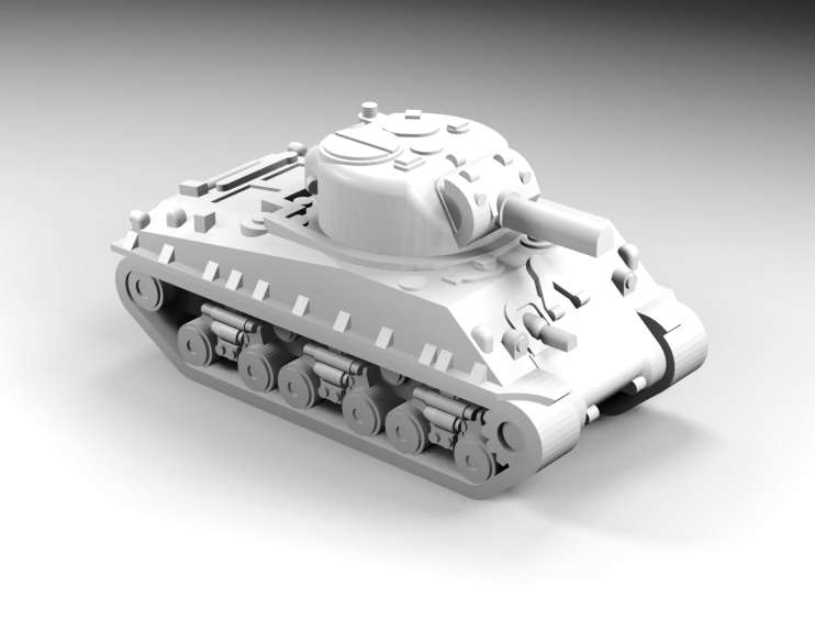 1:144 Scale - M4A3 HSVSS - With M4A3 105mm Turret