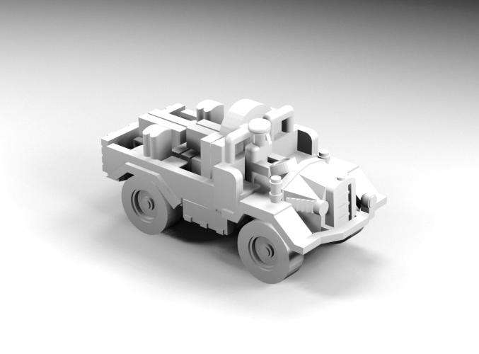 1:144 Scale - Morris C8 AT Tractor - Open