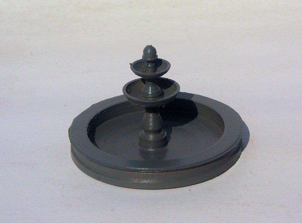 1/56 (28mm) Scale - Round Fountain - Pillar Classic
