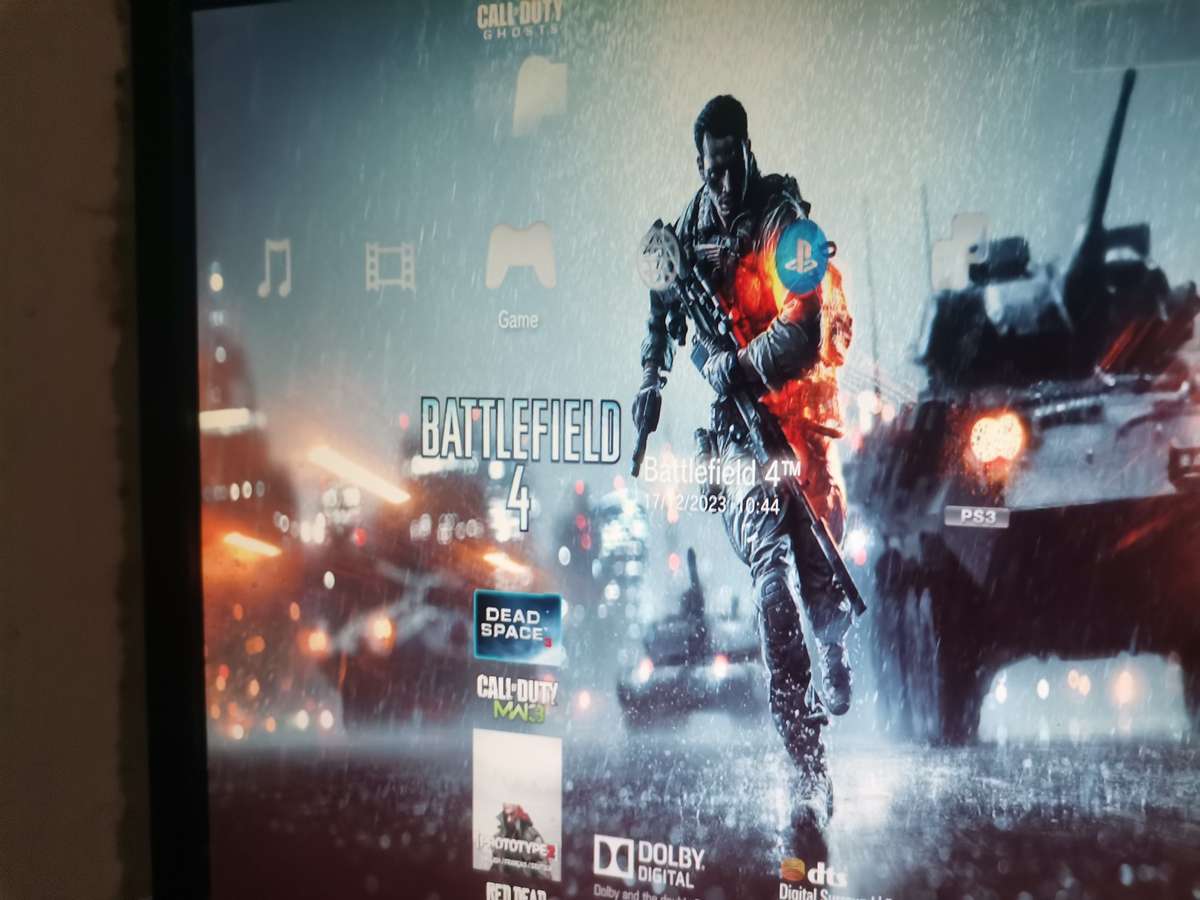 PS3 SUPERSLIM 500GB ALL CABLES 44 GAMES ON HARDRIVE HEN LOADED FULL GAME LIST IN DESCRIPTION