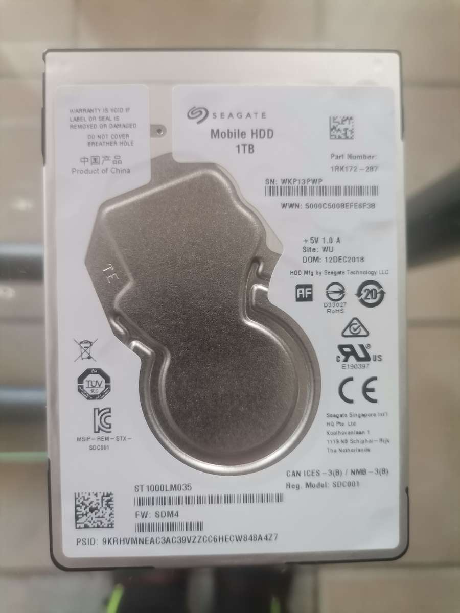 Seagate 1TB Thin hardrive very good condition